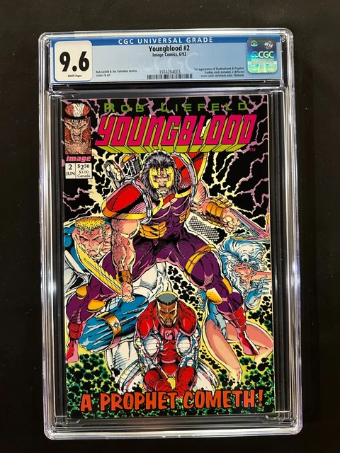 Youngblood #2 CGC 9.6 (1992) - 1st app Shadowhawk & Prophet - Flipbook