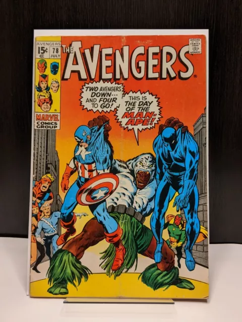 Bronze Age Marvel Comic 1970: Avengers #78 (1st Lethal Legion, 2nd M'Baku)