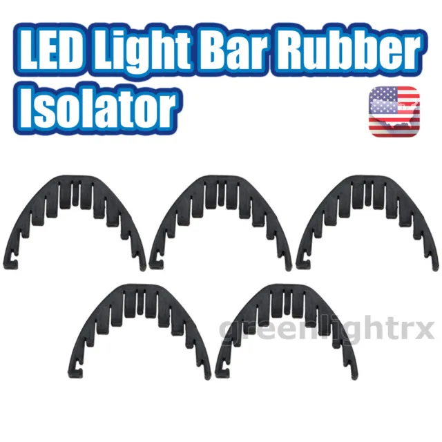 5X Silencer Rubber Isolators Dampener Reduce Noise For LED Light Bar Offroad Fog
