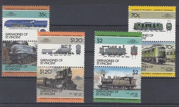 D. Eisenbahn - Lokomotiven  St. Vincent Grenadinen  427 - 34 ZD  **  (mnh)