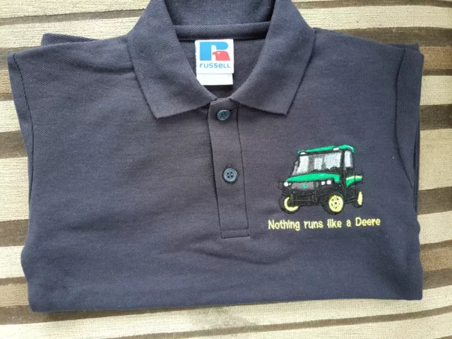 John Deere Gator Polo Shirt Navy age 7-8