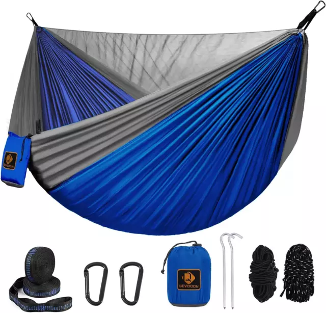 Camping Hammock, Portable Hammocks with Mosquito Net,Lightweight Nylon Parachute