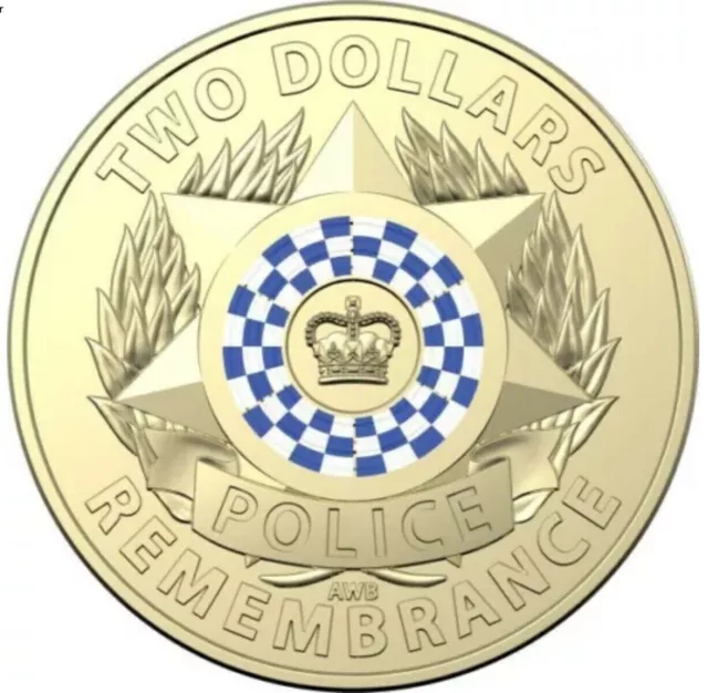 Police Remembrance $2 Two Dollar Coin Queen 2019 Australia New Uncirculated UNC