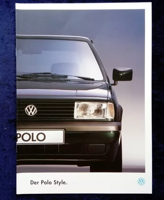 VW Polo 86C 2F Coupe und Steilheck Prospekt 4/1993  Polo Style