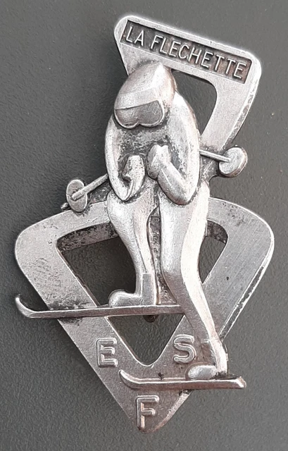 Insigne, broche ESF école de ski Français Le cabri fab A. Augis Insigne, broche ESF école de ski Français Le cabri fab A. Augis