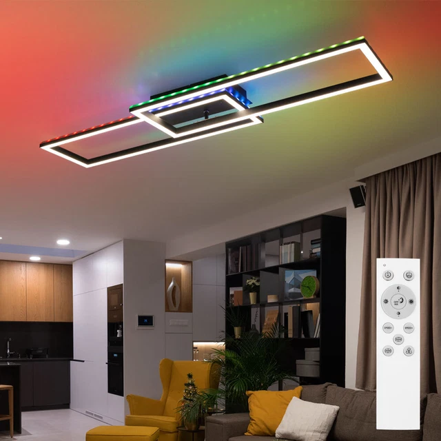 Lampada Soffitto A Nuvole E Arcobaleno - Dimmerabile Con Telecomando, Per Camera Bambini