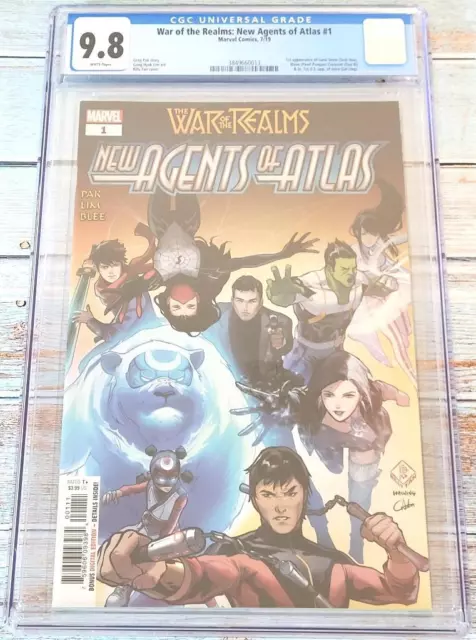 NEW AGENTS OF ATLAS War of the Realms 1 CGC 9.8 1st app Luna Snow Aero +More MCU