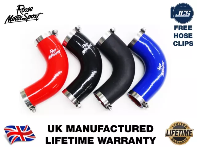 FORD FOCUS 1.8 TDCi MK2 SILICONE INTERCOOLER TO TURBO HOSE 1496238 GLOSS BLAC...