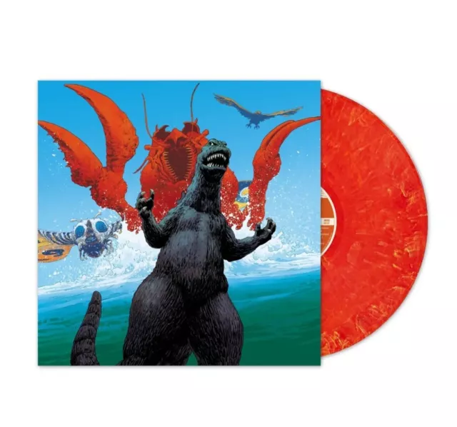 Ebirah, Horror Of The Deep OST Soundtrack LP Record Waxwork Godzilla Red/Yellow