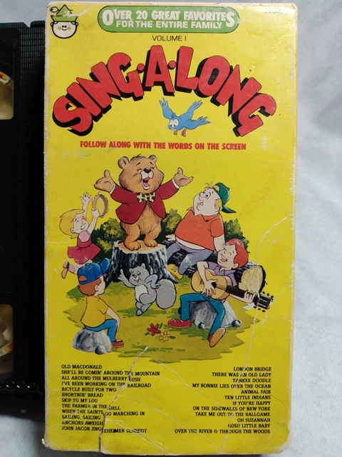 PETER PAN VIDEO SING-A-LONG VOLUME 1 VHS 1987 20 Songs Retro Tape For