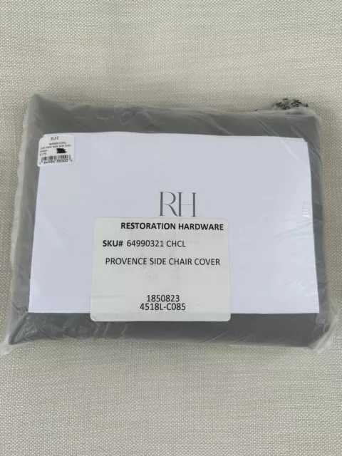 Restoration Hardware Outdoor Provence Side Chair Cover Gray ONE $175- NEW