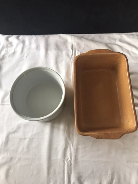 Plats à Four Apilco Vieux Chine – Blanc, Ronds 15cm, Occasion