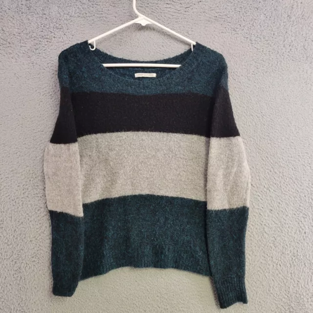 American Eagle Sweater Womens S Small Blue Green Pullover Sweatshirt Casual