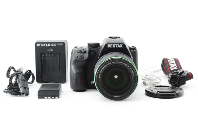 Pentax K-70 Digital SLR Camera 24.2MP w/18-135mm Lens [Near Mint 965 Shot ] from