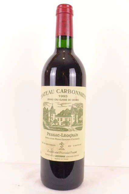 pessac-léognan château carbonnieux grand cru classé rouge 1993 - bordeaux