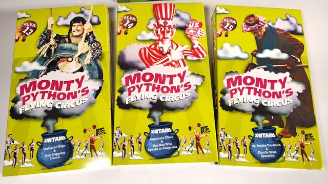 VINTAGE VHS TAPES Monty Pythons Flying Circus, Set # 5 13 14 15' £9.46 ...