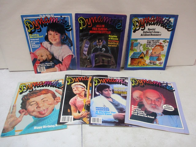 7 1980'S DYNOMITE Magazines with Michael Jackson & Springsteen Covers £ ...
