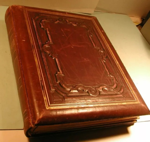 Early 1900's CDV's Cabinet Cards & Tintpes Leather Bound Photo Album