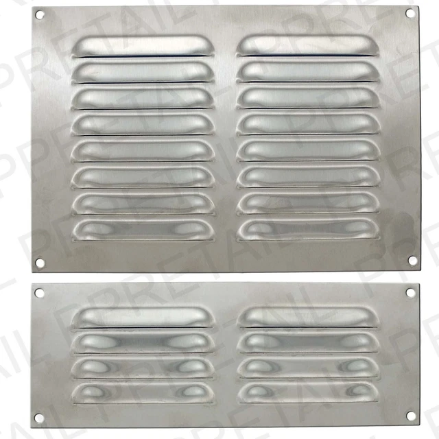 STAINLESS STEEL LOUVRE AIR VENTS Small/Large Ventilation Duct Brick