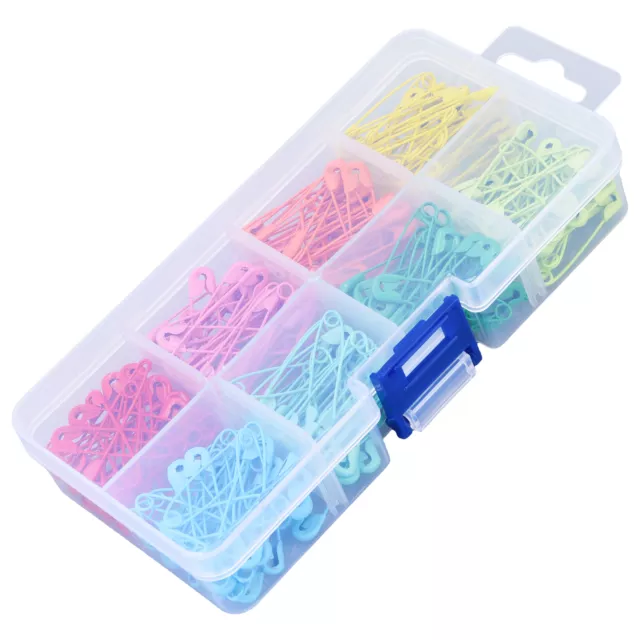 240Pcs Colorful Safety Pins 32mm Stainless Steel Safety Pins Mini DIY Sewing 3