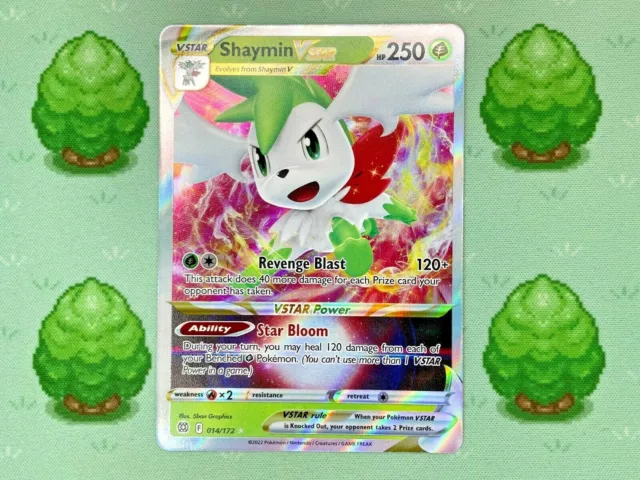 Shaymin VStar - 014/172 Full Art Ultra Rare - Brilliant Stars