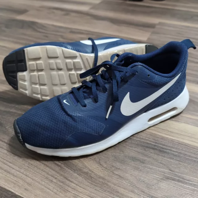 Nike Air Max Tavas Running Shoes Navy Men's 11.5 599409-409 Blue White