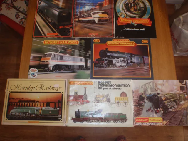 8 x Hornby Railways OO Scale Model Catalogues.