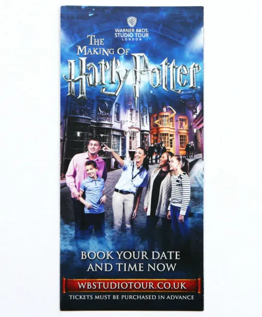 The Making Of Harry Potter Warner Bros Studio Tour London Leaflet Flyer New 2014