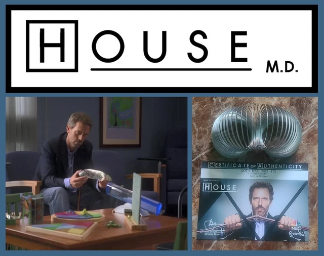 HOUSE MD: Dr. Hugh Laurie Slinky Toy w/Studio COA