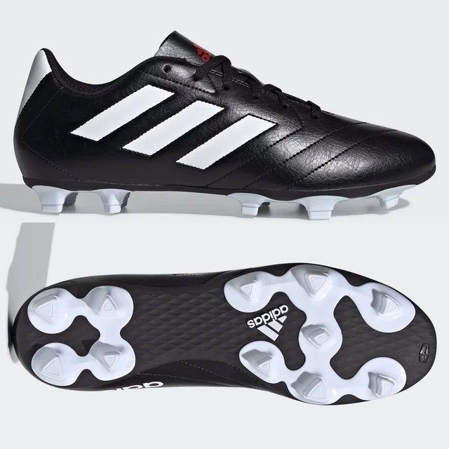 ADIDAS GOLETTO VII FG Mens Football Boots Black SIZE 9 Firm Ground