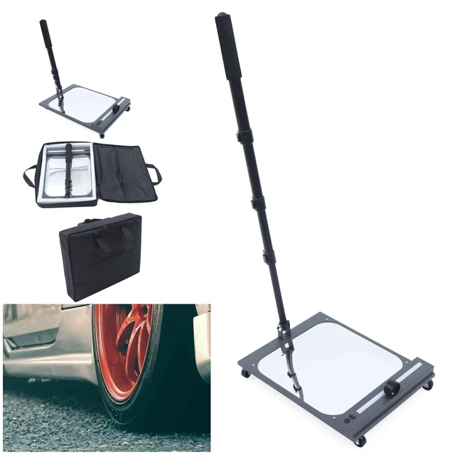 SWIVEL EXTENDABLE CAR Inspection Mirror Convex Inspection Mirror w/Bag