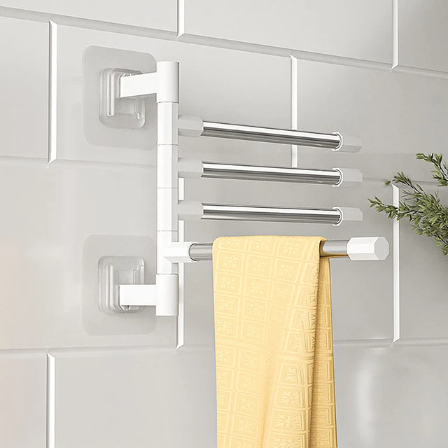 Soporte rotativo toalla, estable, fuerte, de soporte, montaje en pared, toallero,