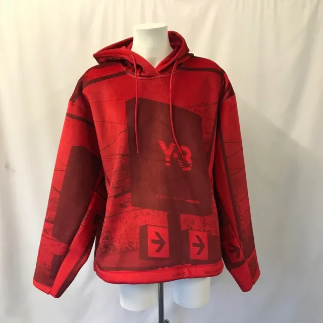 GIVENCHY MEN'S RARE Red Oversized Pullover Distressed Hoodie Size Medium  £400.00 - PicClick UK