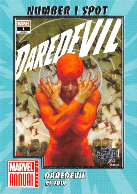 Marvel Annual 2020-21 (UD) NUMBER 1 SPOT Insert N1S-1 / DAREDEVIL #1 2019