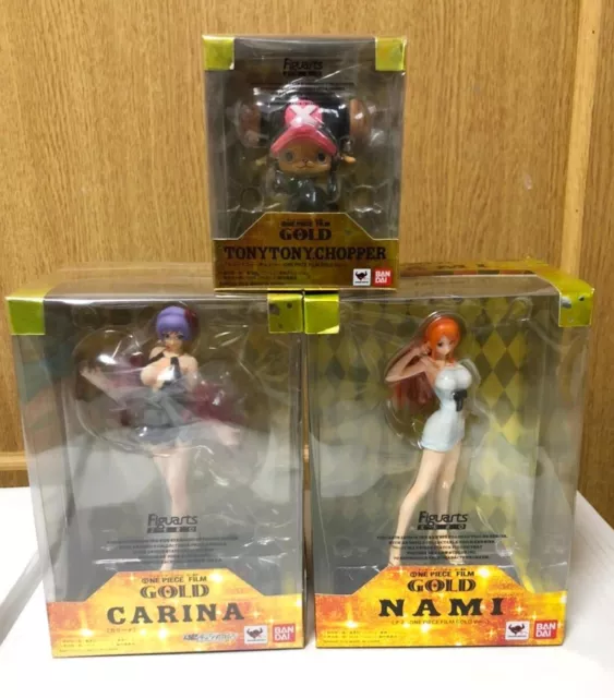 ONE PIECE film gold Movie character Figure lot of 3 Set sale Nami Tesoro  Carina