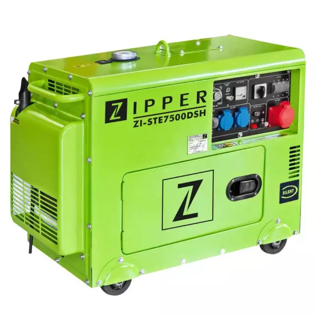 Zipper ZI-STE 7500 DSH Stromerzeuger Notstromaggregat Generator Diesel 5000 Watt