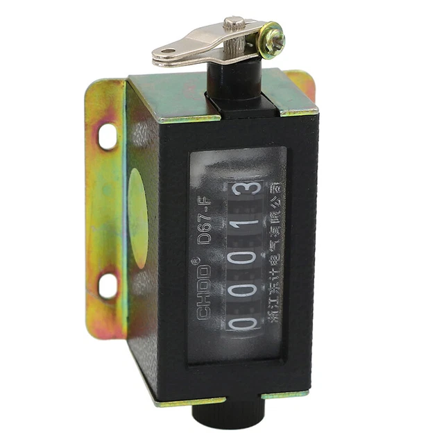 Contatore 0~99999 D67-F meccanico nuovo conteggio 5 cifre ""Click manuale >^