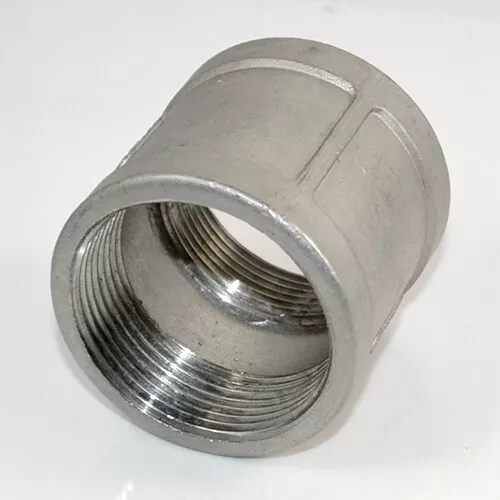 1-1/2" 1.5"  NPT Female to Female Couple SS 304 Threaded Pipe Fitting Connector