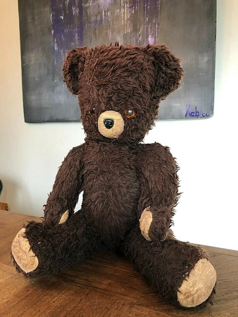 Vintage - OURS en Peluche de collection ancien - H 55 cm