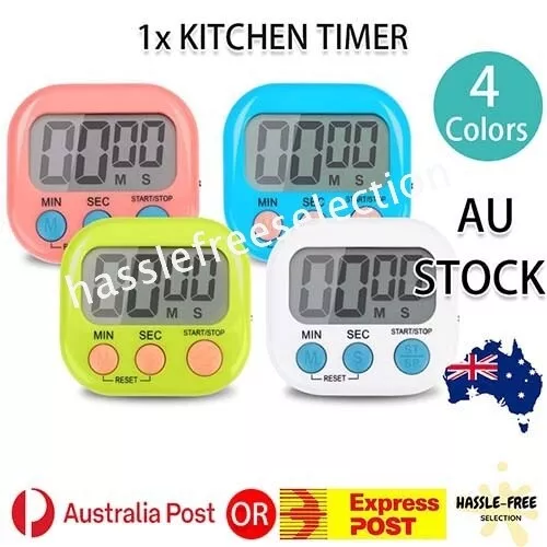 Magnetic Kitchen Timer Digital Alarm Count Down Sport Clock Cook Stick Large