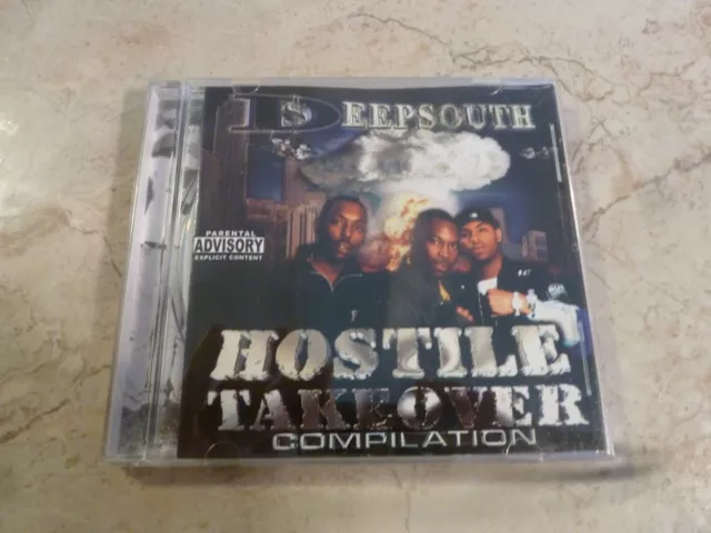 Deep South Hostile Takeover Compilation CD Tape Rare Atlanta Rap VG