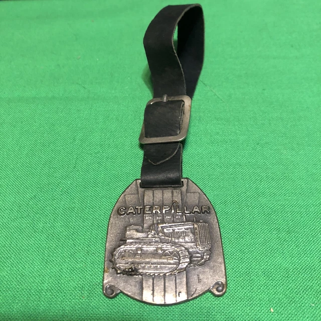 Vtg Caterpillar Watch Fob John Fabick Tractor Co Advertising St Louis Mo Marion
