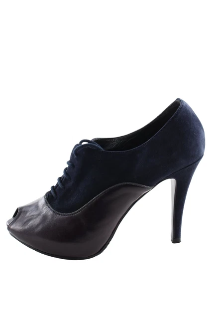Décolleté con lacci Tuva&linn donna taglia DE 40 blu-nero elegante