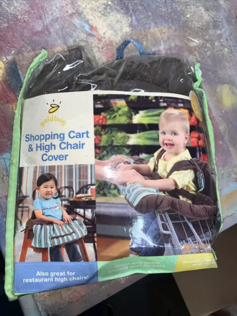 Goldbug Shopping Cart and High Chair Cover Boys Girls Baby In Package