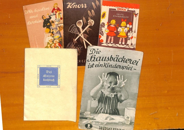 Konvolut Backhefte Backrezepte Weck Einmachen Konservieren um 1940-1950