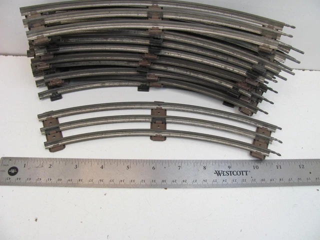Lot Of 10 : Vintage Lionel 027 Track Standard "O" Gauge 3 Rail