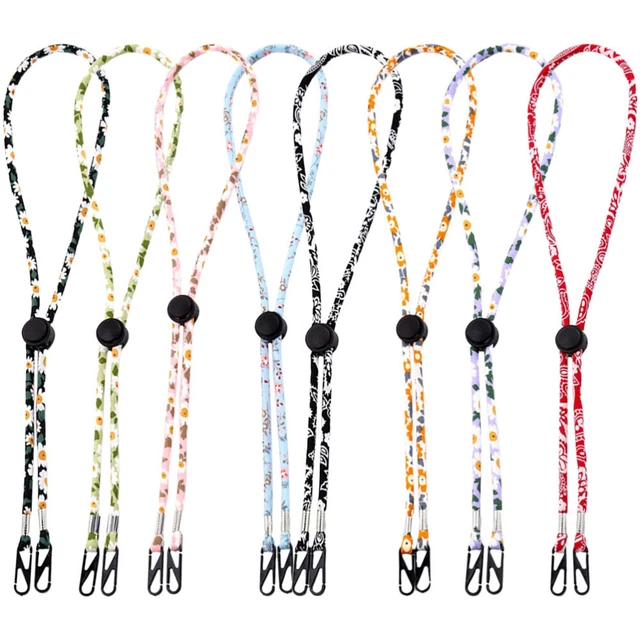 8 pz occhiali maschera cordino occhiali da sole cinturini occhiali regolabili