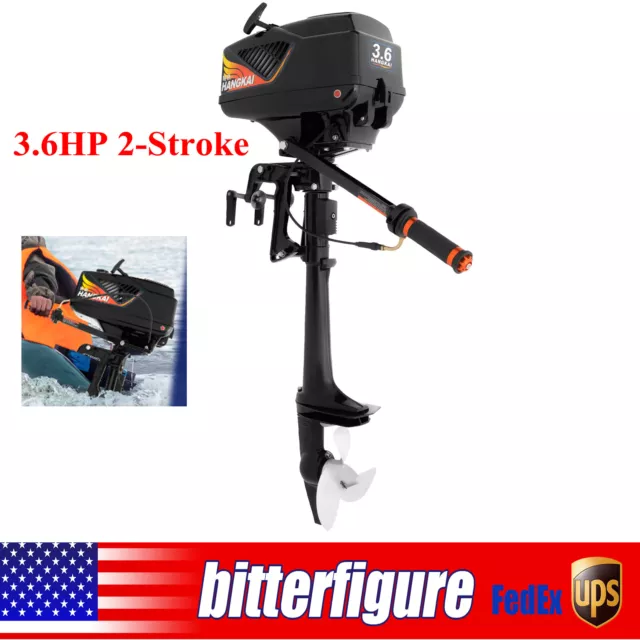 3.6HP 2-Stroke Heavy Duty Outboard Motor Fishing Boat Engine w/CDI Water Cooling