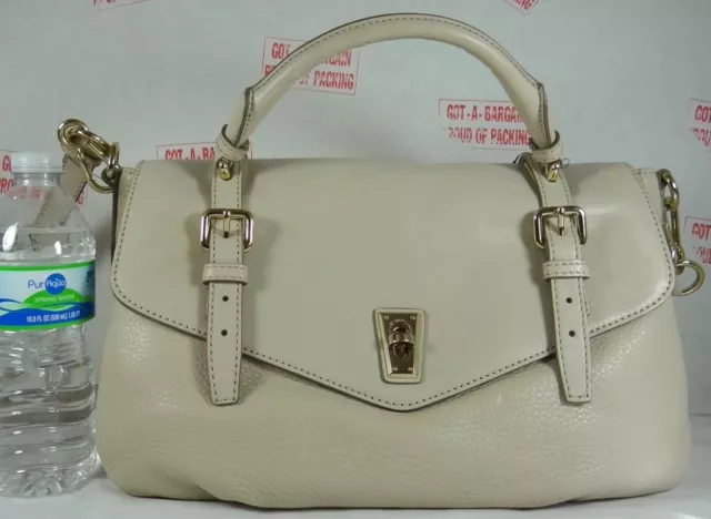 MARC JACOBS Ozzie Aurora TOP HANDLE SAND Pebbled LEATHER Medium SATCHEL BAG