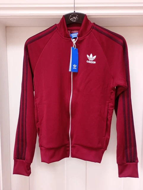 ADIDAS BOMBER JACKET Burgundy 40.00 PicClick UK